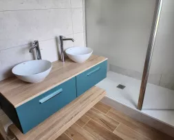 Réfection complète salle d’eau Rennes secteur poterie